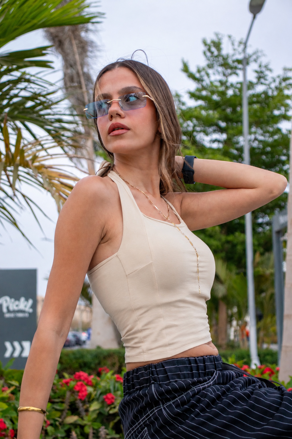Beige Sunset Top
