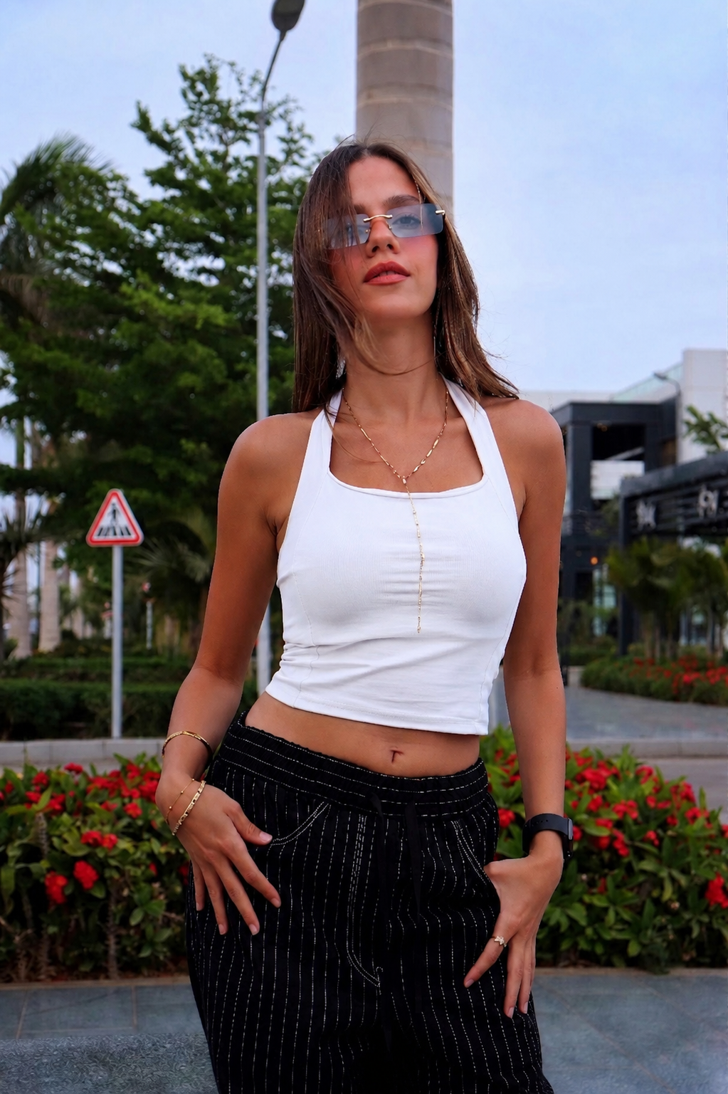 White Sunset Top
