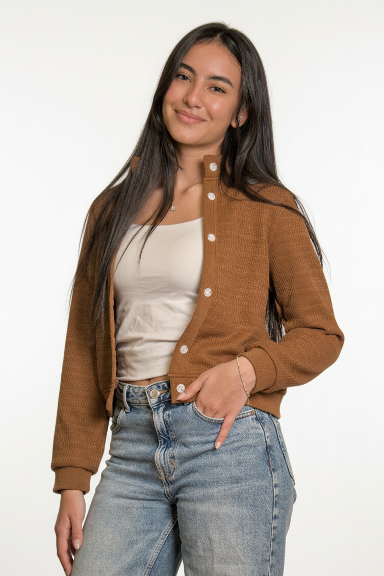 Classic Camel Cardigan