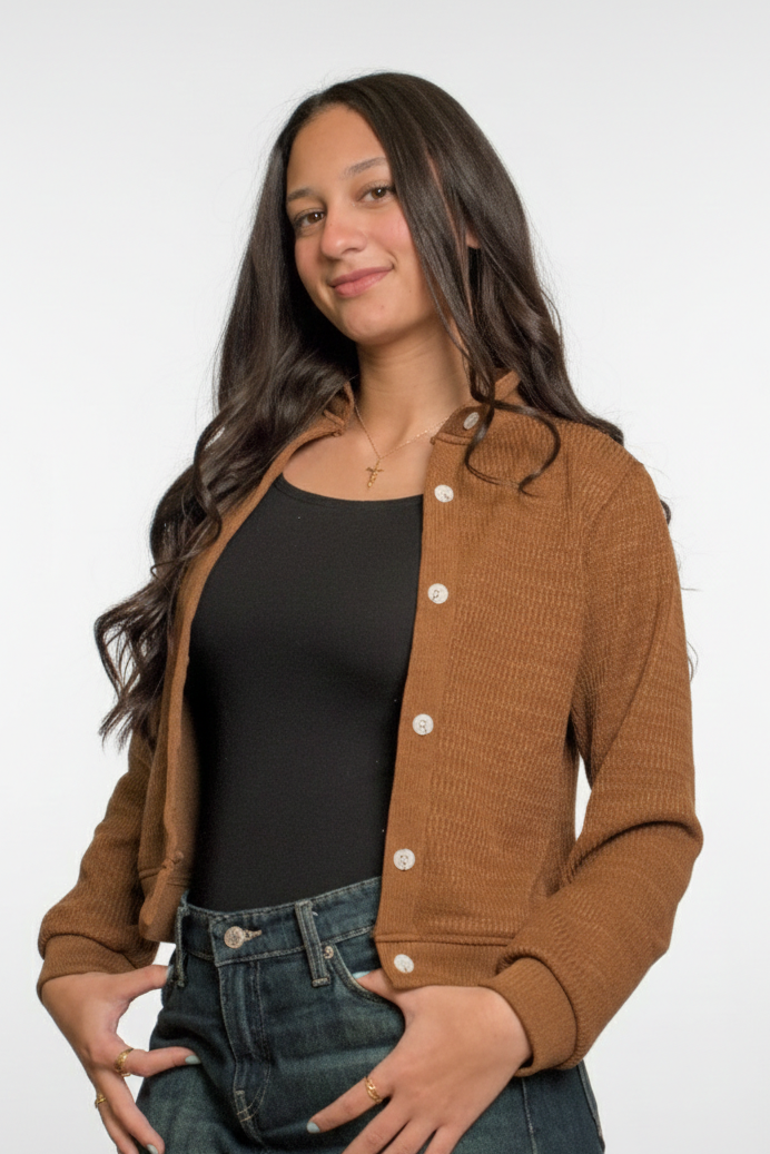 Classic Camel Cardigan