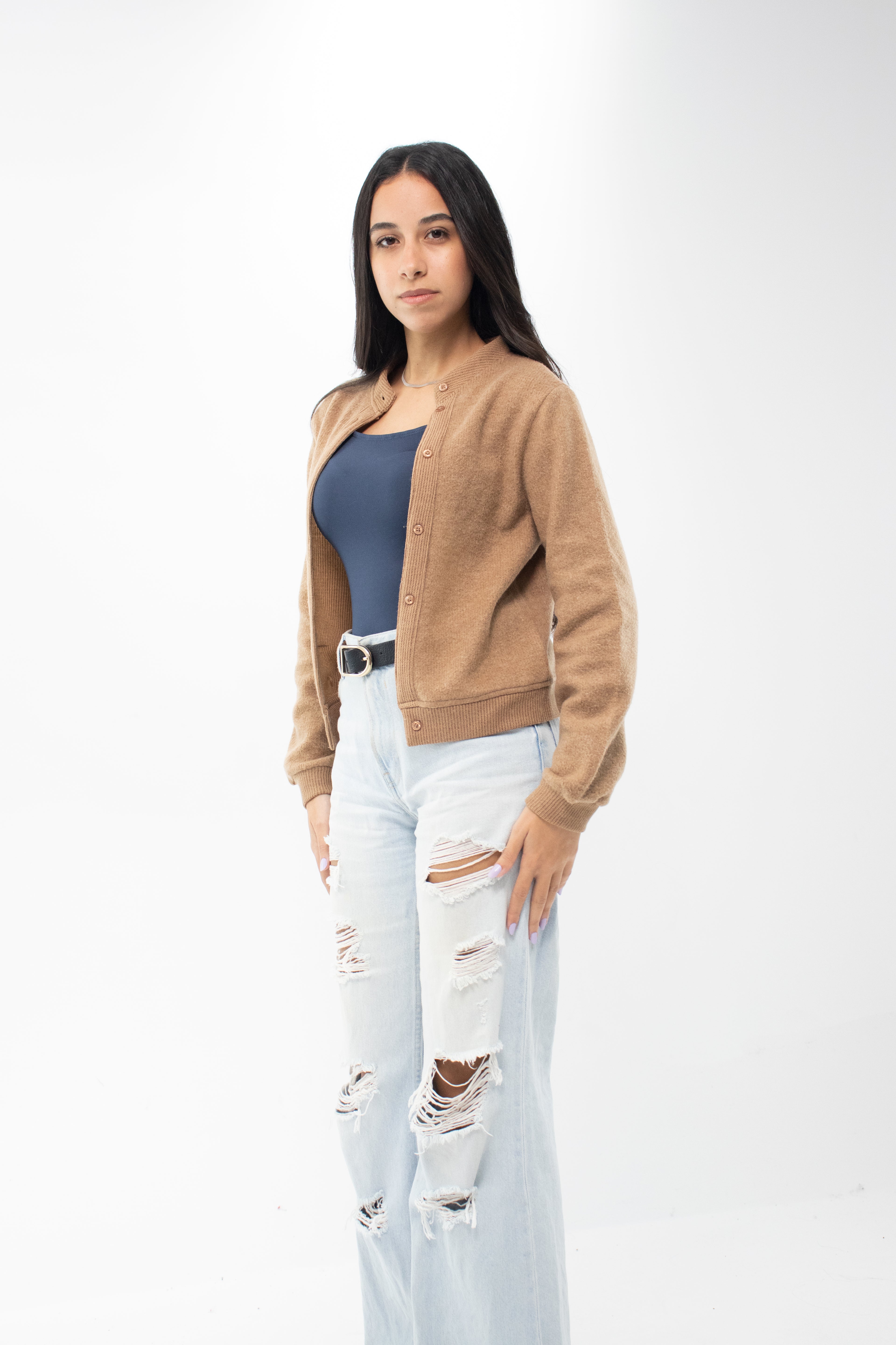 Classic Camel Cardigan