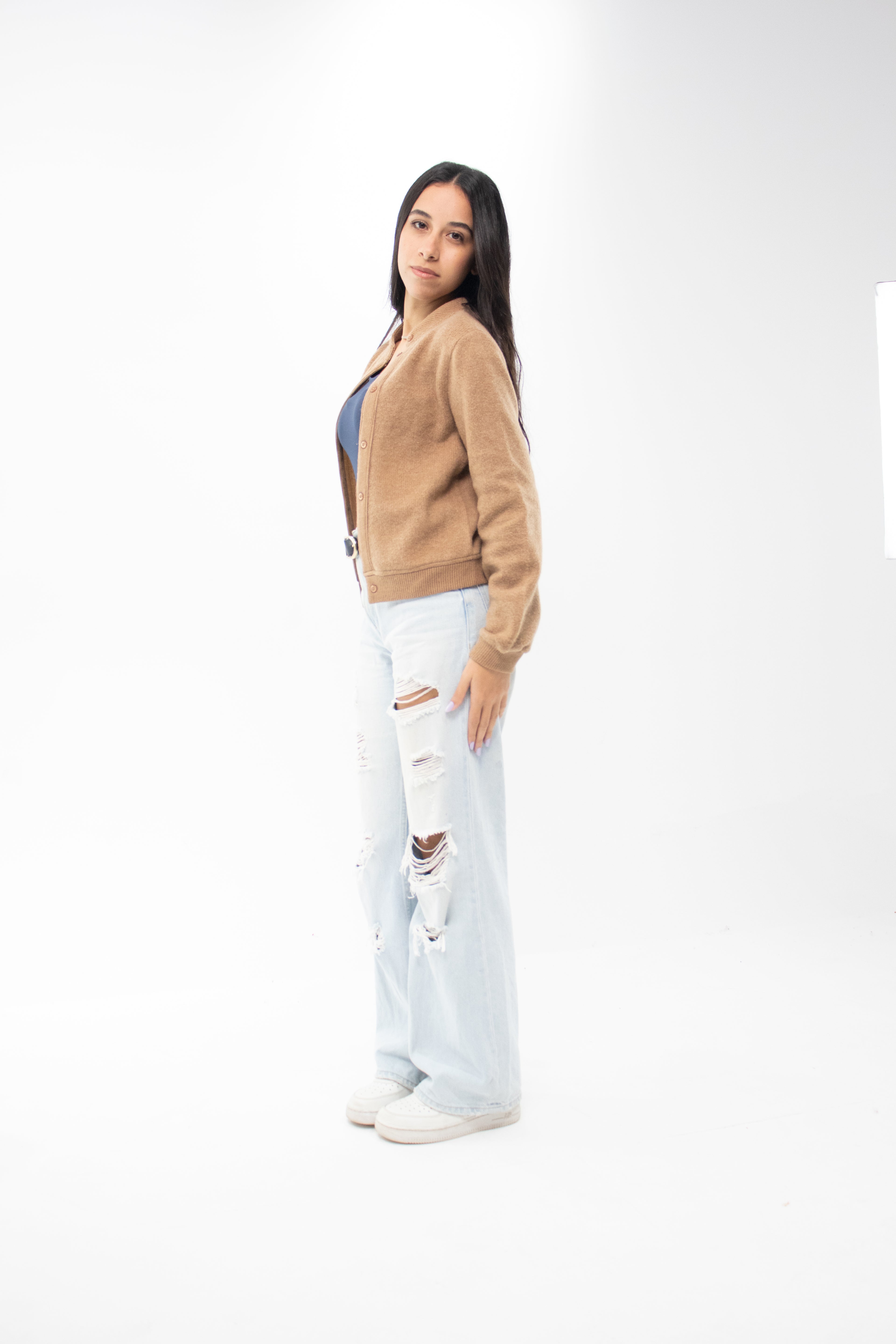 Classic Camel Cardigan