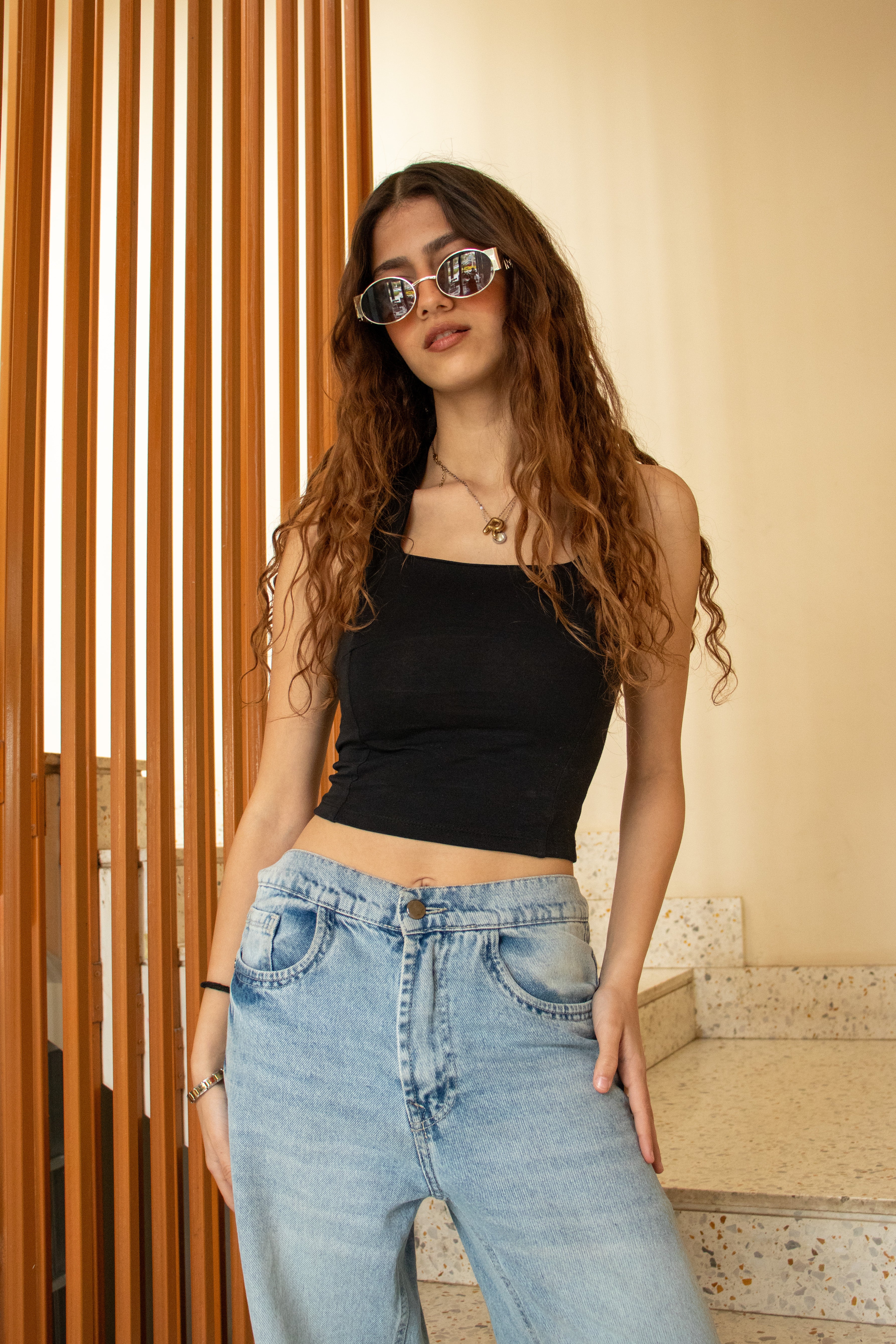 Black Sunset Top
