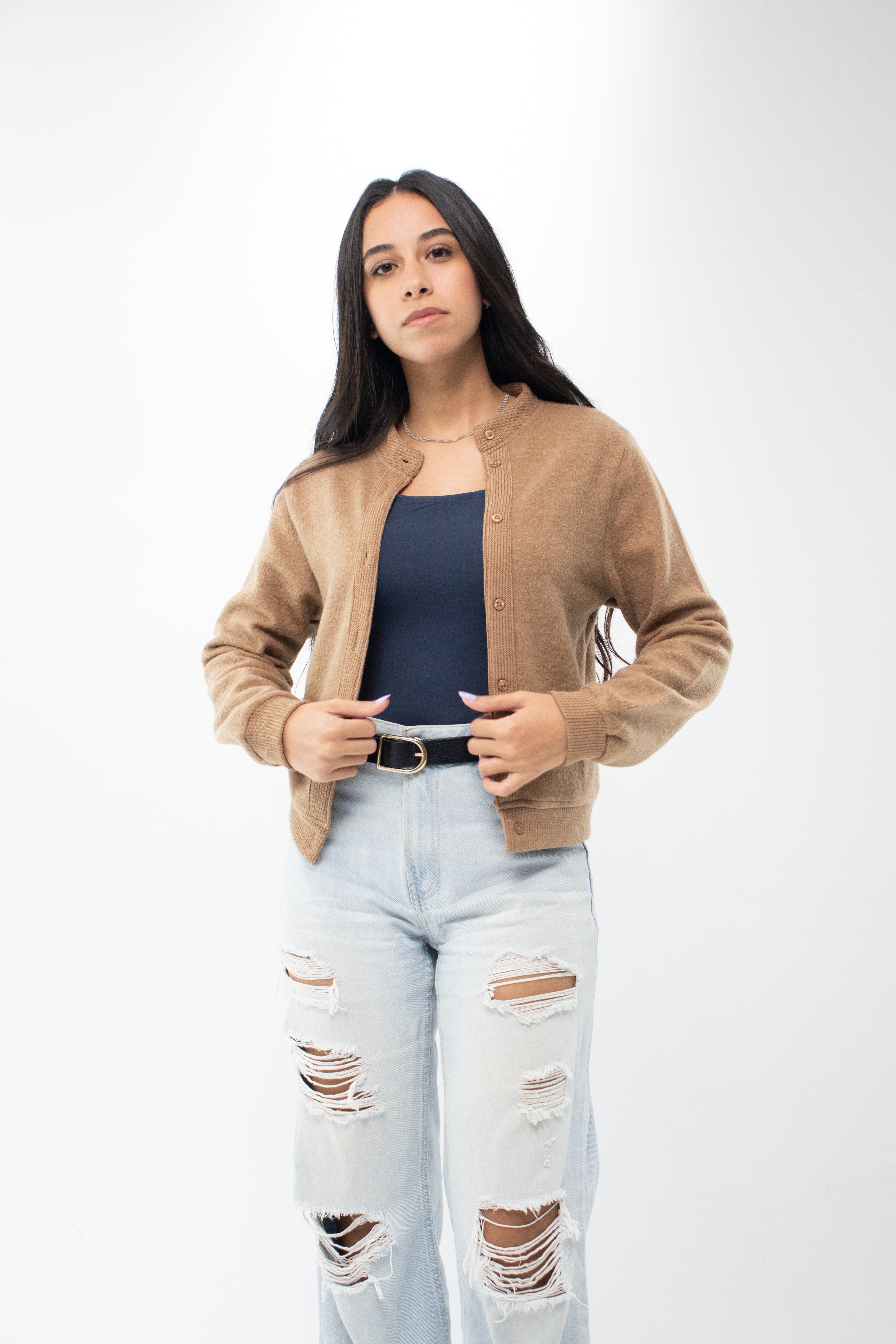 Classic Camel Cardigan