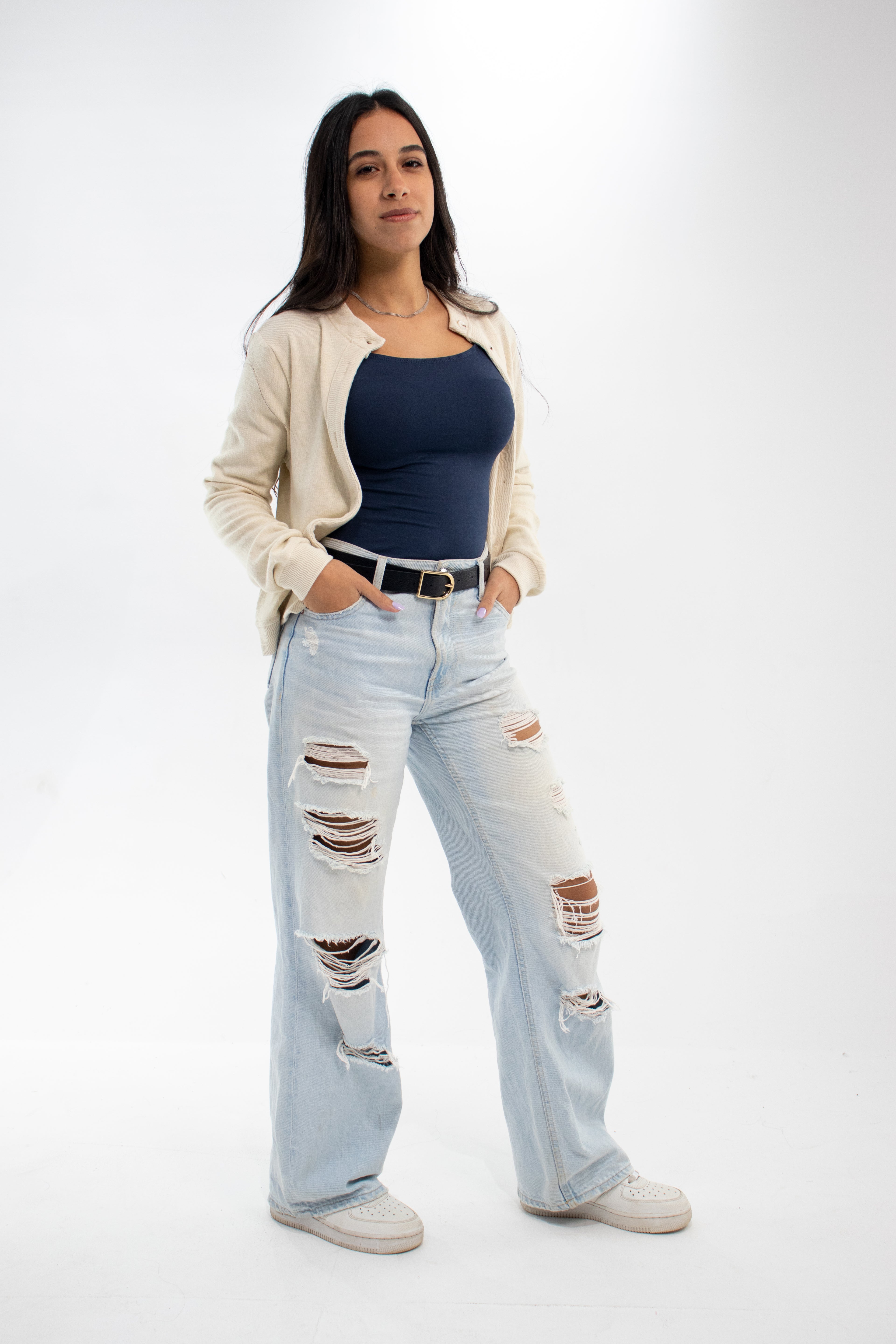 Soft-Knit Cream Cardigan